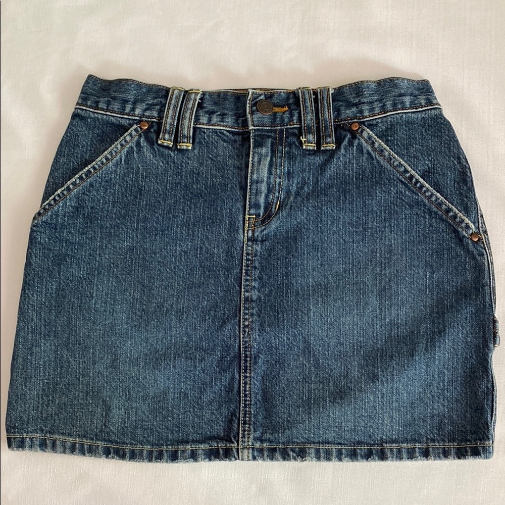 Old Navy Dark Blue Denim Mini Skirt